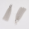 Iron Chain Tassel Pendants IFIN-F144-09P-2