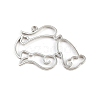 Zinc Alloy Open Back Bezel Pendants PALLOY-D580-05P-D-1
