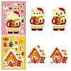 6Pcs Christmas Theme Cartoon Paper Stickers DIY-P085-14B-4