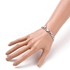 Tarnish Resistant Women' s Fashionable 304 Stainless Steel Cuban Link Chain Bracelets BJEW-JB05657-01-5