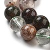 Natural Four Seasons Lodolite Quartz Beads Strands G-Z063-A02-02-4