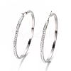 304 Stainless Steel Big Hoop Earrings EJEW-L232-036H-P-1