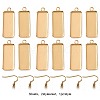 DIY Rectangle Tray 304 Stainless Steel Dangle Earring Naking Kits DIY-CC0001-26-1