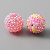 20Pcs Resin Rhinestone Beads RESI-WH0001-03A-2