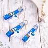 3Pcs Astronaut Keychain Cute Space Keychain for Backpack Wallet Car Keychain Decoration Children's Space Party Favors JX317B-5