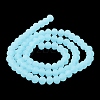 Imitation Jade Solid Color Glass Beads Strands EGLA-A034-J2mm-MD04-4