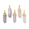 Natural Agate Pointed Pendants G-G025-01G-40-1