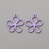 Hollow Out Spray Painted Alloy Pendants LS-FIND-WH20008-19B-1