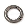 Rack Plating Brass Spring Gate Rings KK-Q781-13EB-1