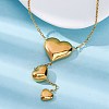 304 Stainless Steel 3 Heart Y Pendant Necklaces NJEW-U026-07G-3