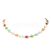 Ocean 304 Stainless Steel Colorful Enamel Starfish Fish Turtle Link Chain Necklaces for Women NJEW-JN05806-4