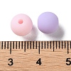 Rubberized Style Imitated Silicone Acrylic Beads MACR-D029-01E-3