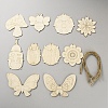 DIY Wood Hanging Pendant Decorations Kit DIY-WH20007-18A-1