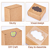 Kraft Paper Gift Box CON-WH0078-29A-5