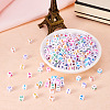 500Pcs 5 Style Opaque White Acrylic Beads SACR-TA0001-20-5