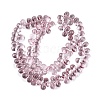 Baking Paint Transparent Glass Beads Strands GL-N005-02A-D03-2