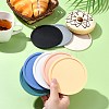 8 Pcs 8 Colors Silicone drainage insulation coaster with marble pattern ST-CJ0008-10-4