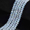 Electroplate Glass Beads Strands X-EGLA-A034-J6mm-L07-1