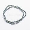 Electroplate Glass Beads Strands EGLA-J144-HP-C07-2