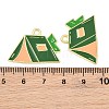 Alloy Enamel Pendants AL-CBA6AEB-12G-02-3