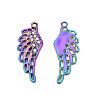 Rainbow Color Alloy Pendants PALLOY-T054-158-3