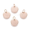 Ion Plating(IP) 304 Stainless Steel Charms LS-EJEW-L238-03C-RG-1