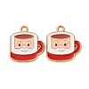 Christmas Alloy Enamel Pendants ENAM-K080-01H-G-1