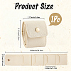 1Pc PU Leather Jewelry Rolls ABAG-CL0001-43D-2