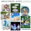 Mosaic Tiles Porcelain Cabochons DIY-YWC0009-01A-7