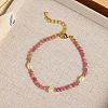 Natural Red Jasper Beaded Bracelets for Women EX6667-2-1