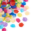 500Pcs 10 Colors Transparent Frosted Acrylic Pendants MACR-YS0001-03-3
