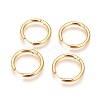 Ion Plating(IP) 304 Stainless Steel Hoop Earrings EJEW-P177-G-15-2