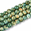 Baking Paint Glass Beads Strands DGLA-N016-4mm-07-1