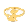 201 Stainless Steel Adjustable Ring for Women RJEW-D082-04F-2