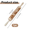 Wood Decorative Pattern Rolling Pin AJEW-WH0596-430B-2
