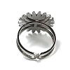 Sun 304 Stainless Steel Open Cuff Rings STAS-Z060-08P-05-3