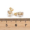 Brass Pave Cubic Zirconia Pendants KK-H078-33G-02-3