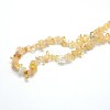 Natural Citrine Beads Strands G-O049-B-29-3