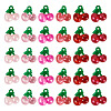 36Pcs 6 Styles Transparent Resin Pendants RESI-TA0004-21-1