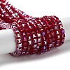 Electroplate Glass Beads Strands LS-EGLA-R030-4x4mm-04-5
