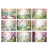 40Pcs 8 Styles Tree Scrapbooking Paper Pads PW-WG56939-02-1