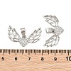 Brass Micro Pave Clear Cubic Zirconia Pendants CU-CBA6A75-08B-P-3