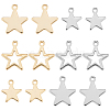 SUNNYCLUE 120Pcs 6 Style 304 Stainless Steel Charms STAS-SC0004-02-1