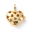 Brass Micro Pave Cubic Zirconia Diffuser Locket Pendants X-ZIRC-Z018-05G-2