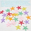 30Pcs 6 Colors Opaque Resin Cabochons AJEW-GF0013-81-6