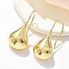 Teardrop Brass Dangle Earrings EJEW-B132-07G-3