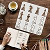 Large Plastic Reusable Drawing Painting Stencils Templates DIY-WH0172-576-3