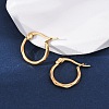 304 Stainless Steel Hoop Earrings EJEW-D195-M-7