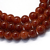 Baking Paint Imitation Jade Glass Round Bead Strands LS-DGLA-Q021-6mm-11-1