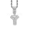 Brass Micro Pave Cubic Zirconia Pendants PW-WG3207D-50-1